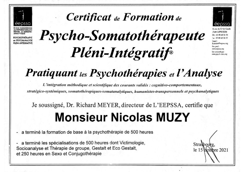 photo diplome Nicolas MUZY