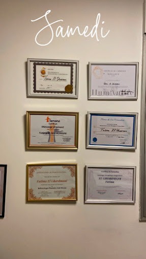 photo diplome El Ghordmani Fatima