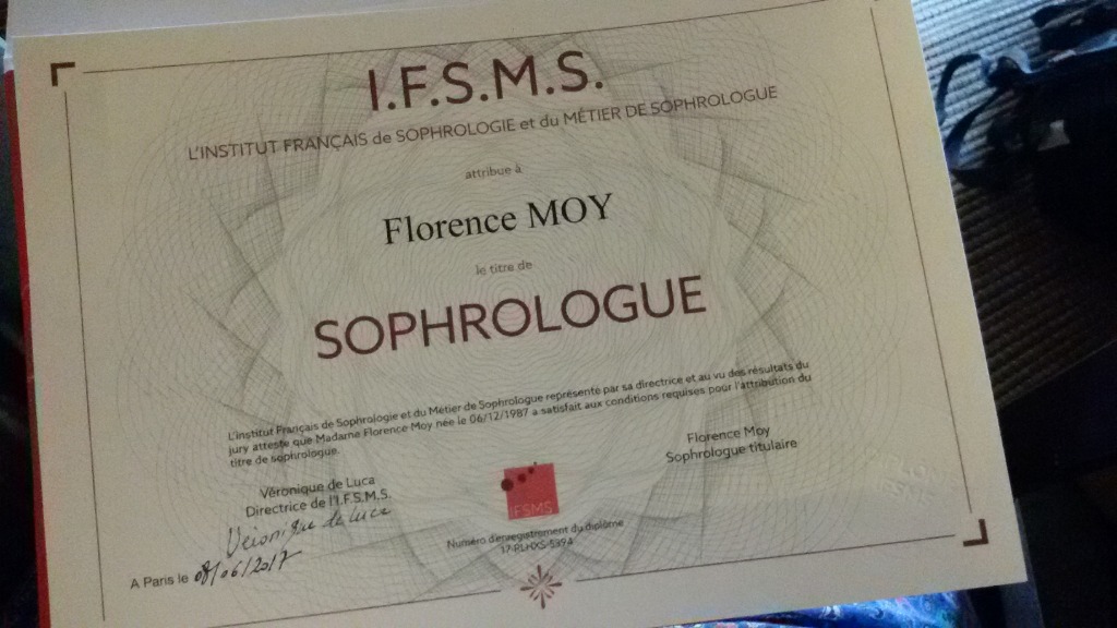 photo diplome Chantal CALVEZ