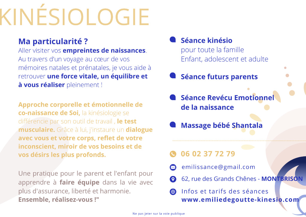 photo activite Emilie Dégoutte Kinésiologue