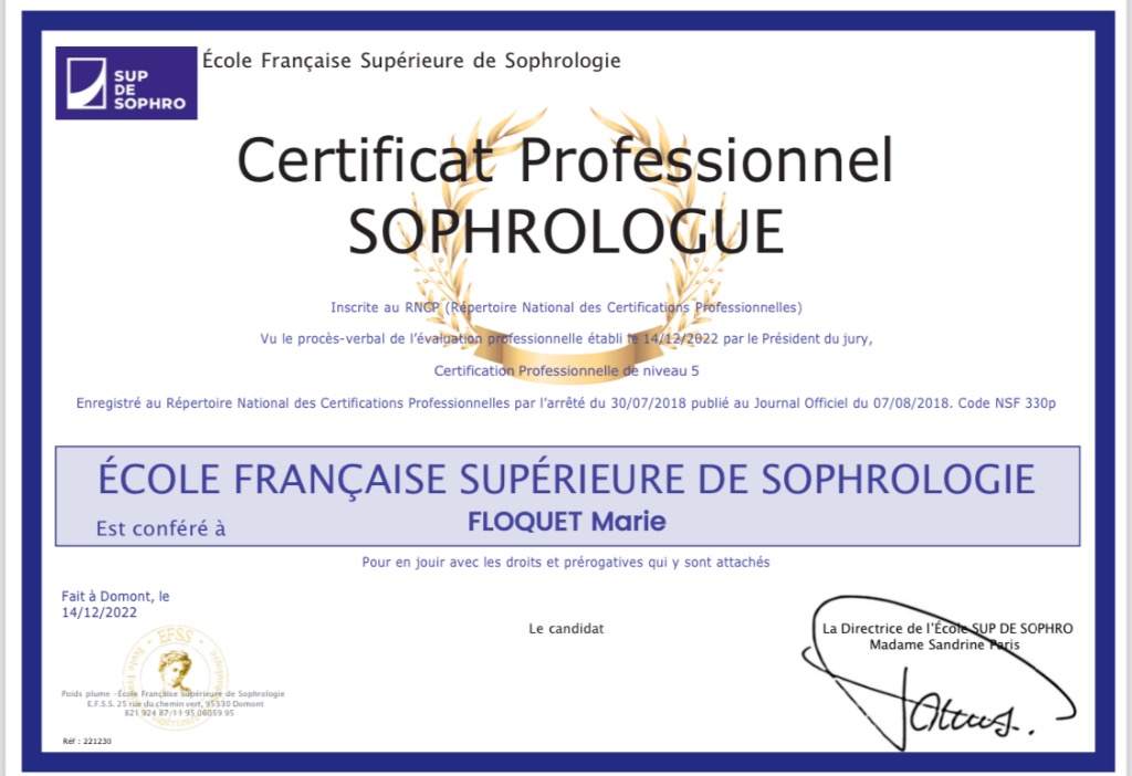 photo diplome Marie Floquet