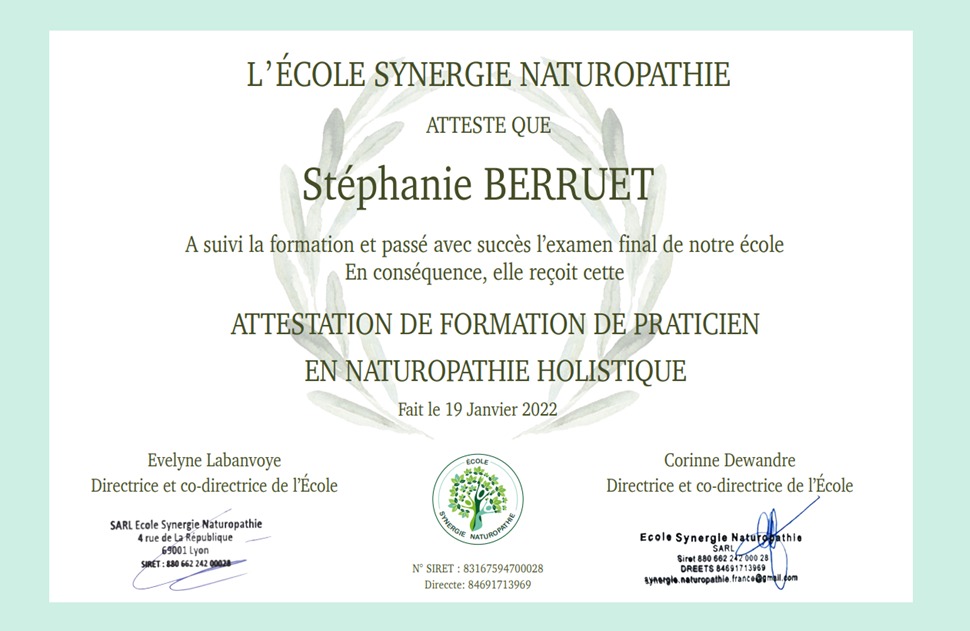 photo diplome Stéphanie Berruet