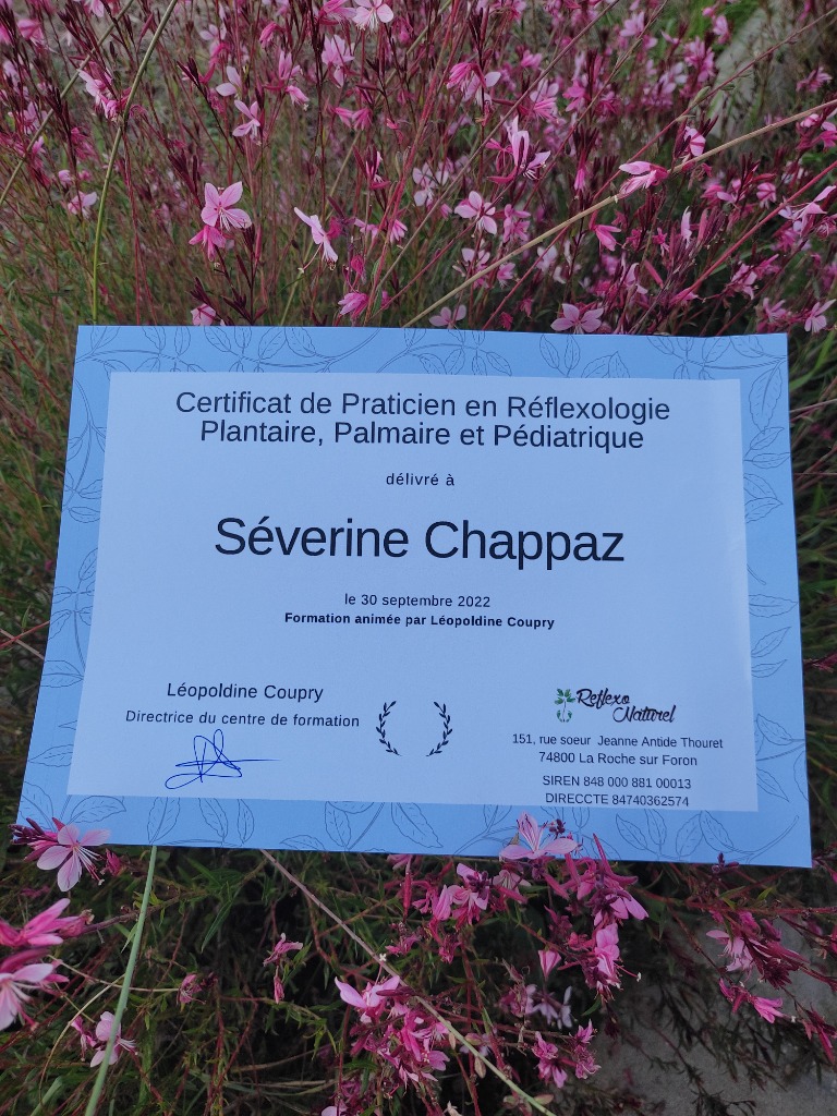 photo diplome La Bulle de Sev’