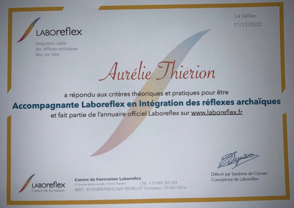 photo diplome Aurélie Thiérion