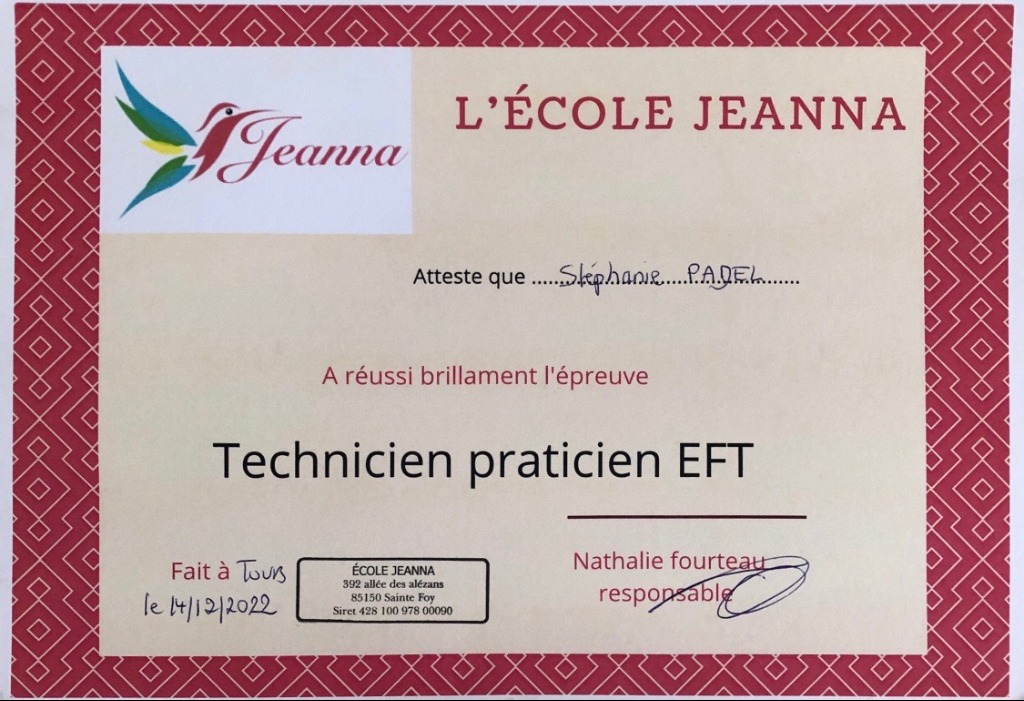 photo diplome Stephanie PADEL