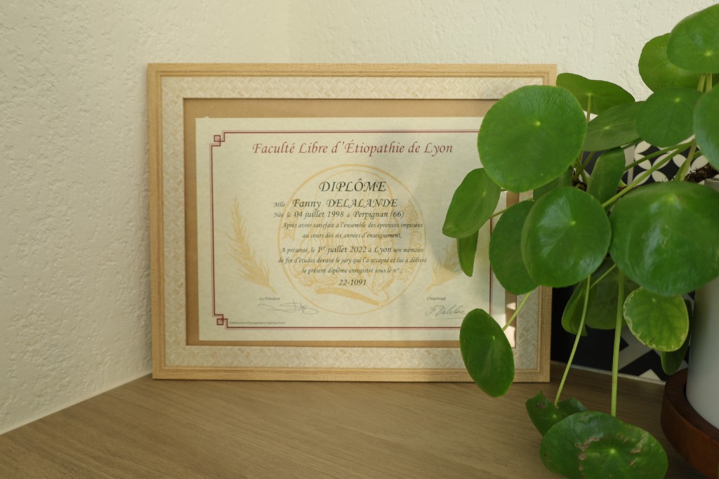 photo diplome Fanny Delalande
