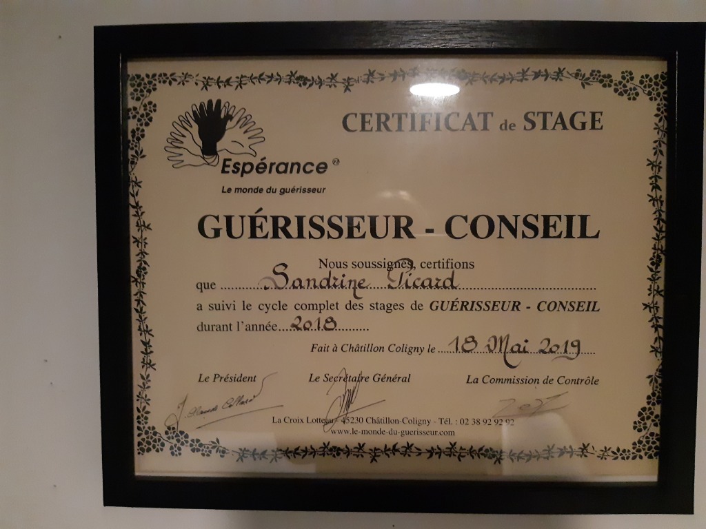 photo diplome Sandrine Picard