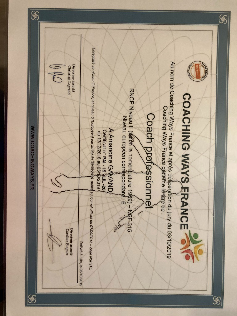 photo diplome Amandine GAVAND