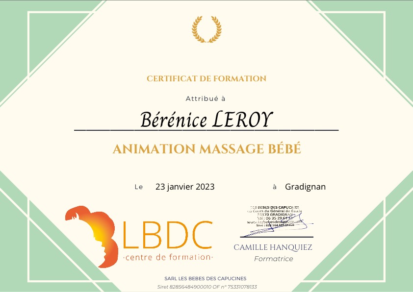 photo diplome Grenouillon et Grenouillette