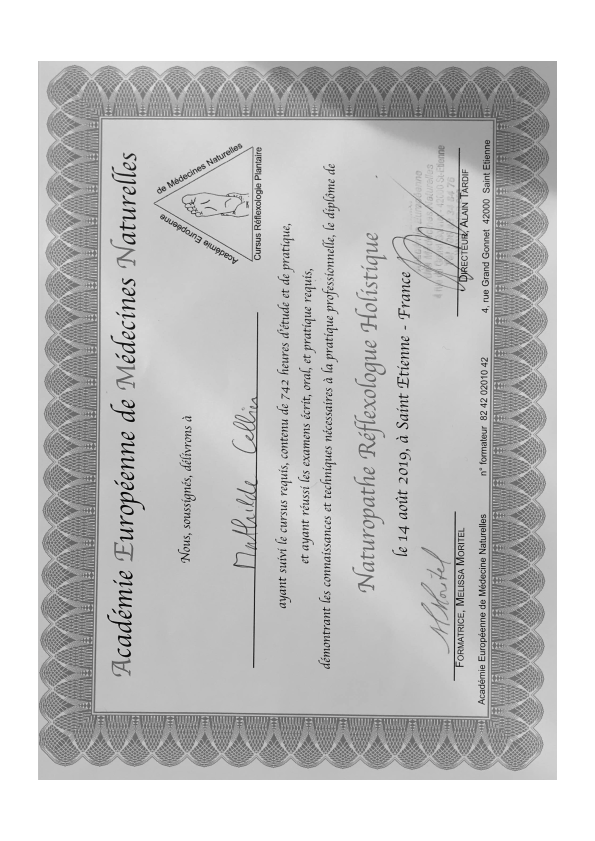 photo diplome Mathilde Cellier 