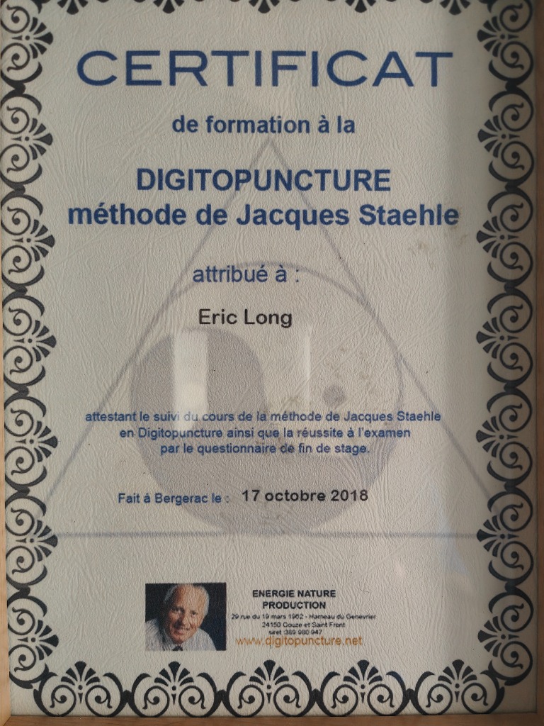 photo diplome OM ZEN