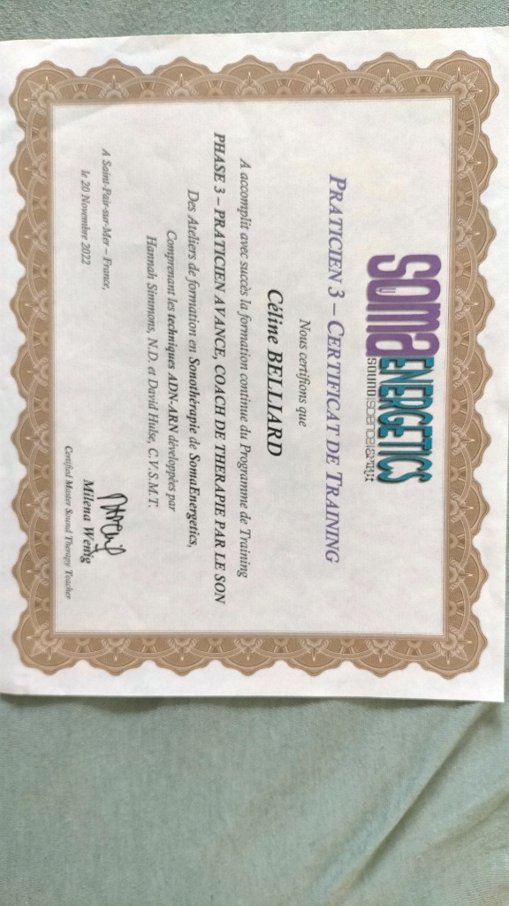 photo diplome Céline Belliard