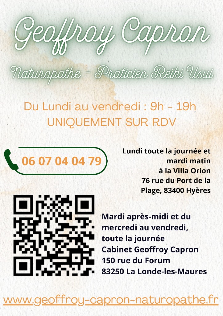 photo diplome Geoffroy Capron - Naturopathe