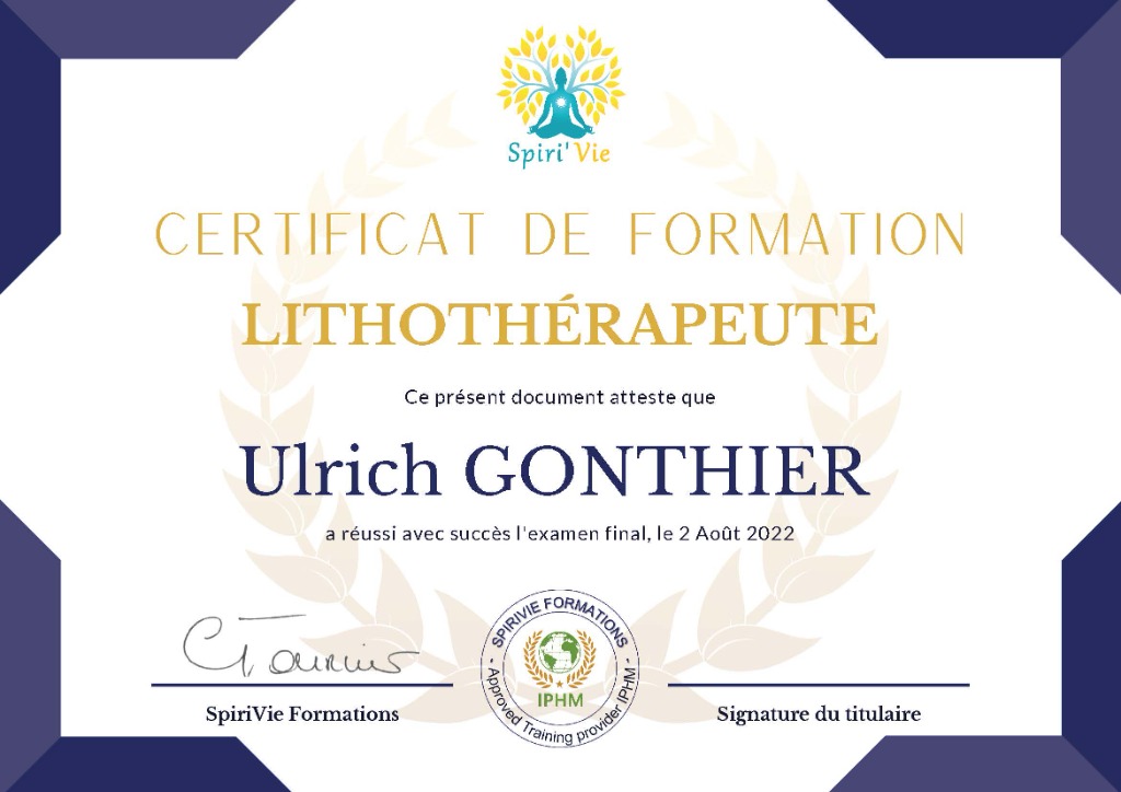 photo diplome L’Élixir de Kali