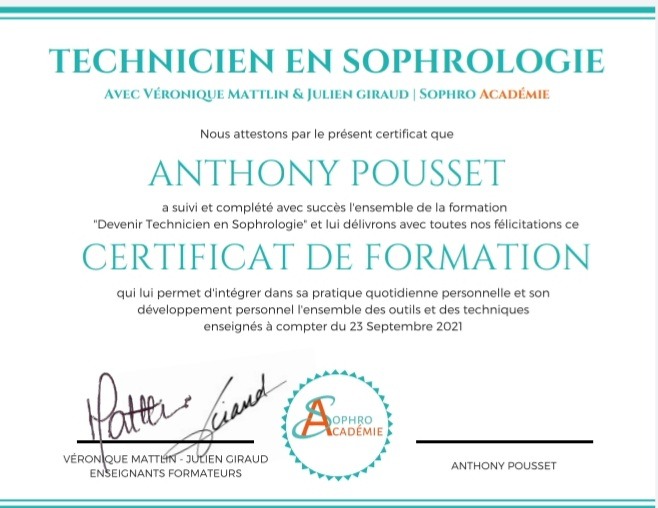 photo diplome Anthony Pousset