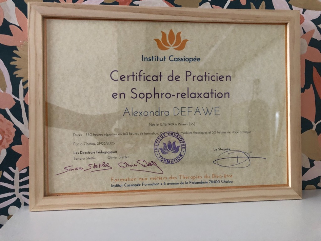 photo diplome Alexandra Defawe