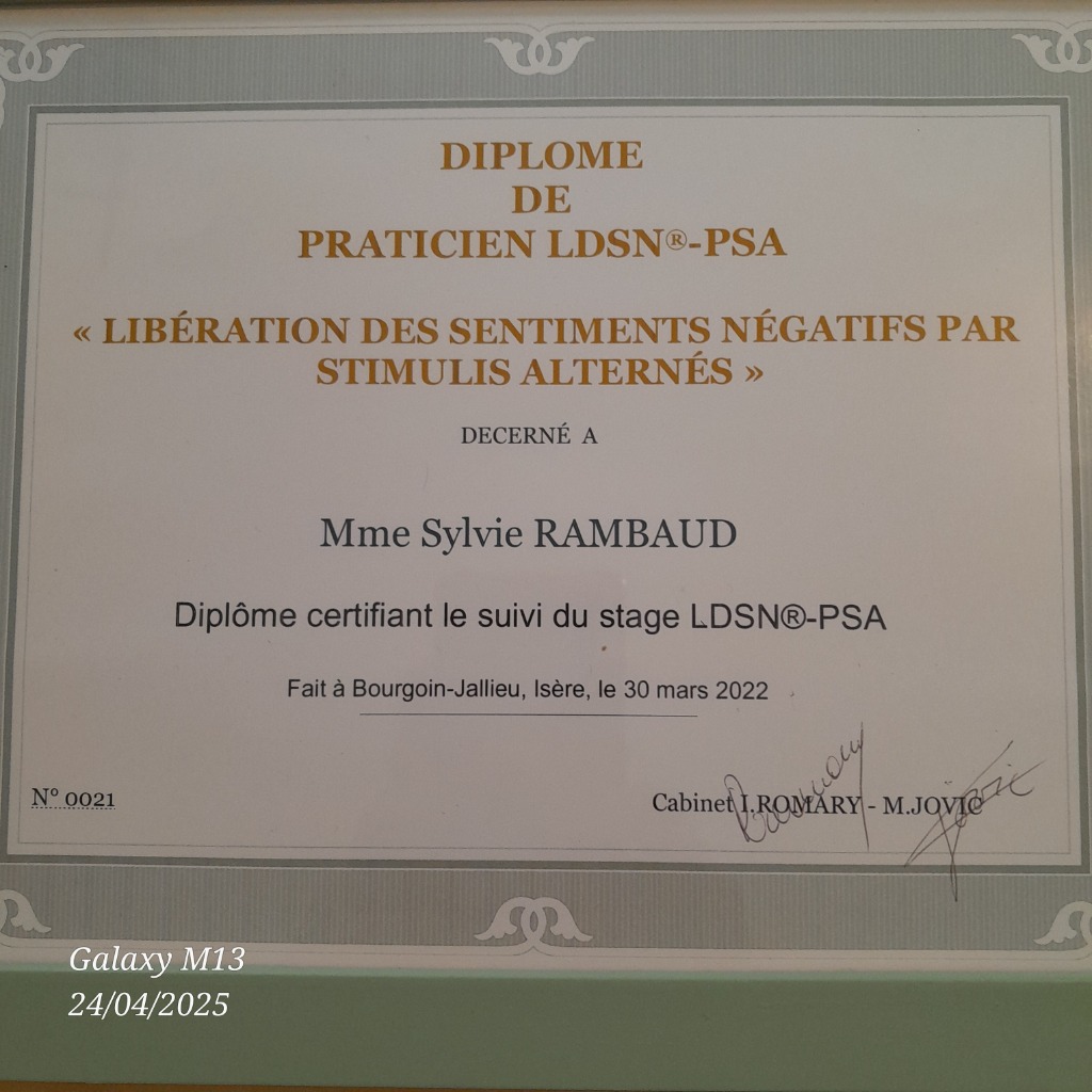 photo diplome Sylvie rambaud