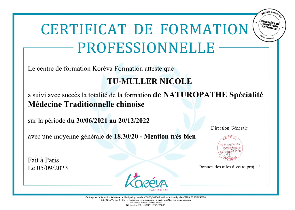 photo diplome Nicole Tu-Muller, Terra-Mater
