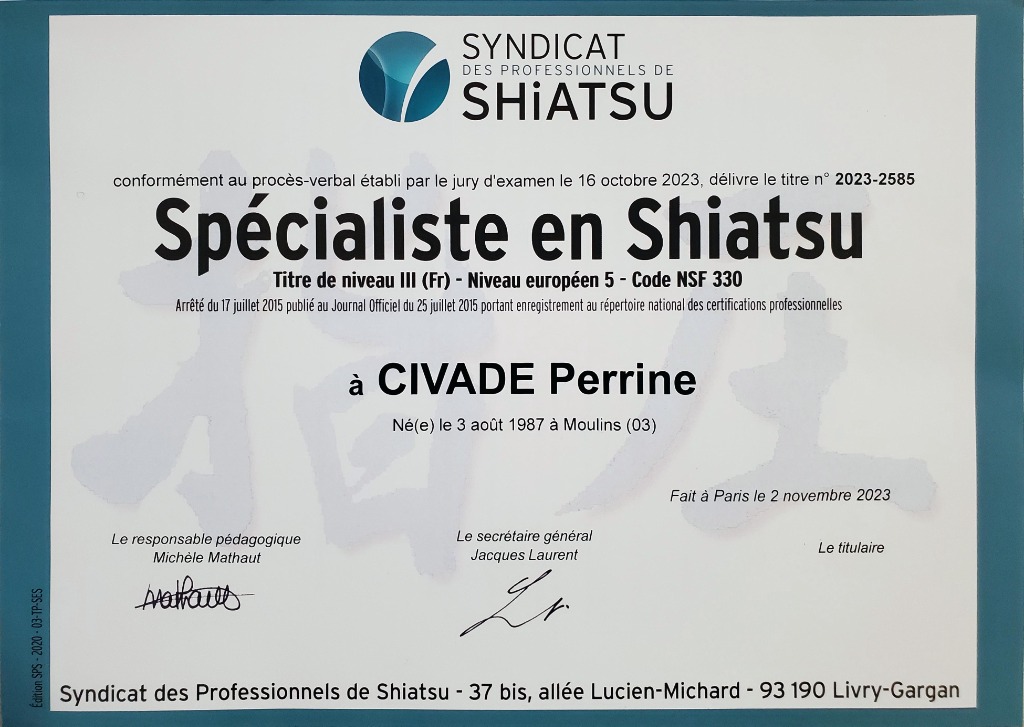 photo diplome Perrine Civade