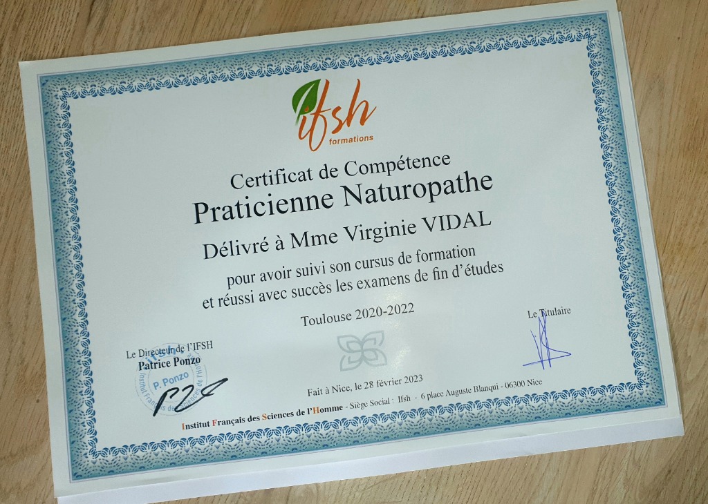 photo diplome Virginie Vidal