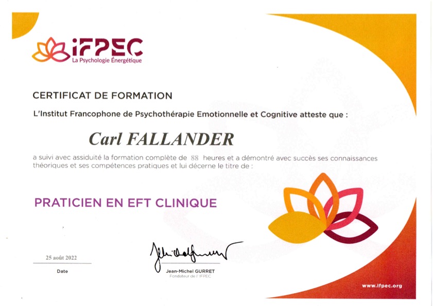 photo diplome Carl Fallander