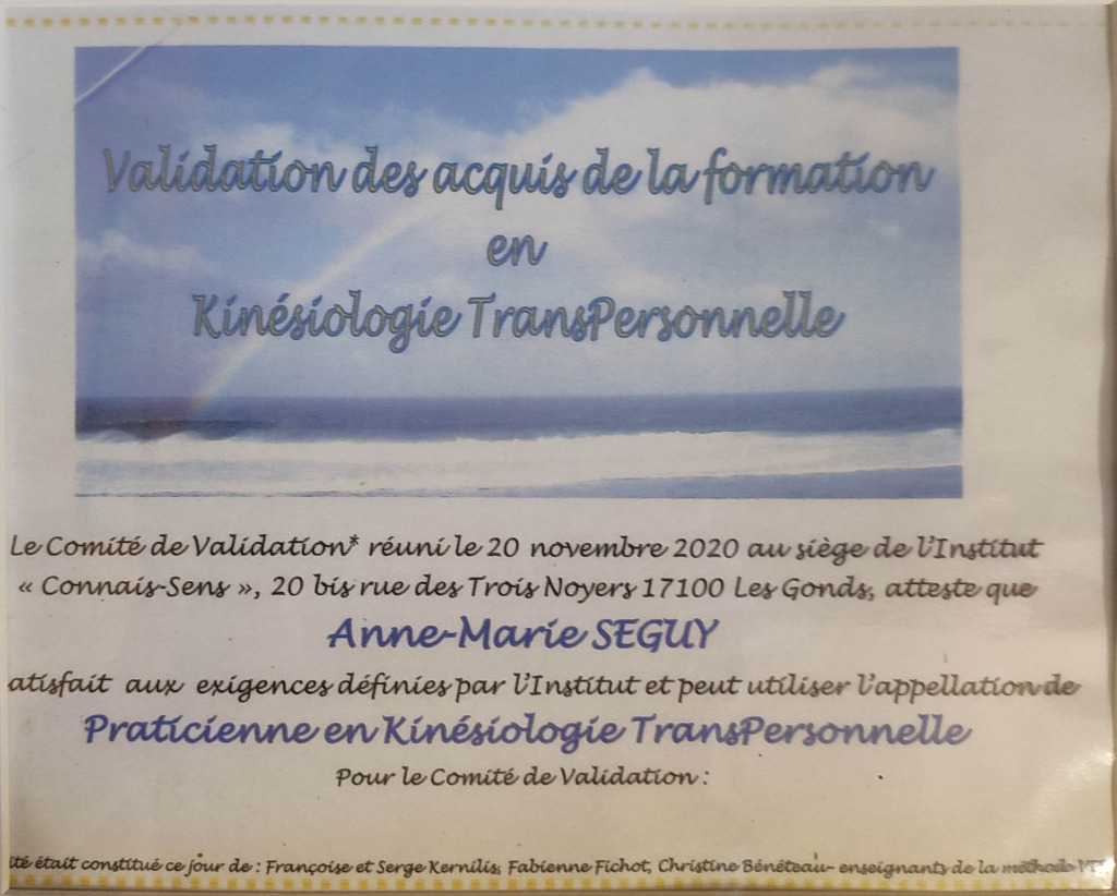 photo diplome SEGUY Anne-Marie
