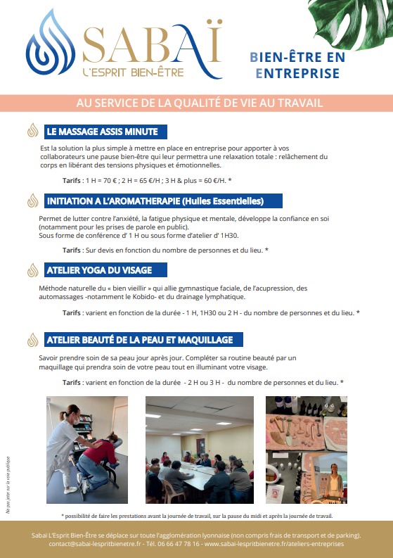 photo seance SABAI L’ESPRIT BIEN-ETRE