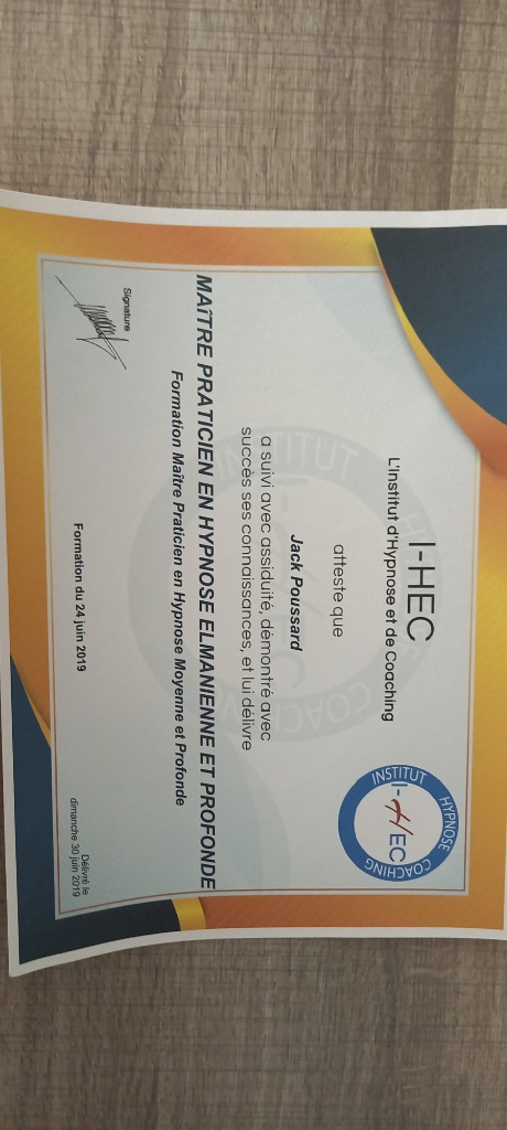 photo diplome Jack Poussard