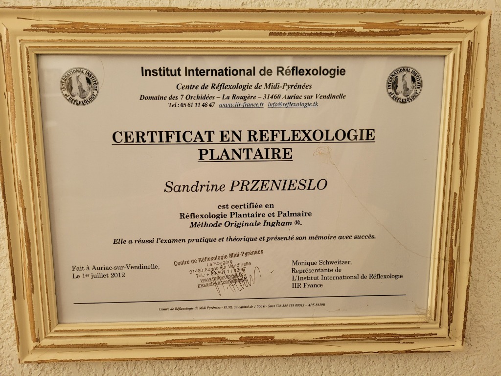 photo diplome SANDRINE PRZENIESLO