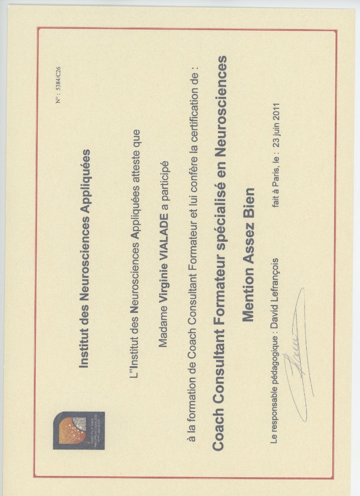 photo diplome Virginie  Vialade