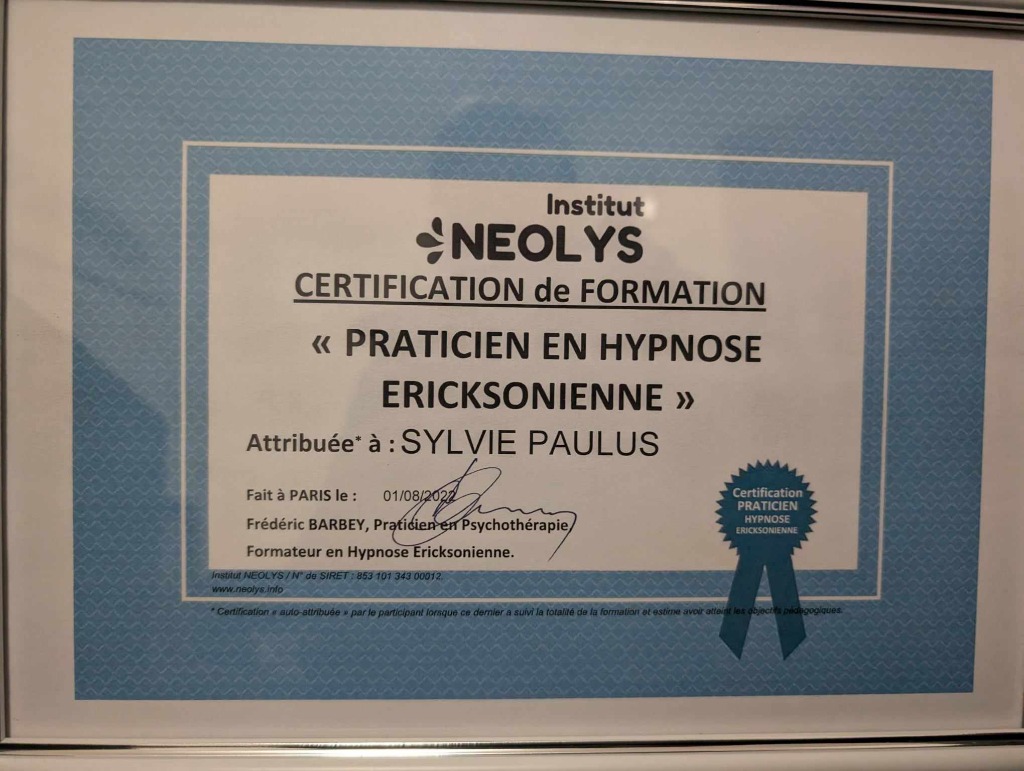 photo diplome Sylvie Paulus Litho crea’sylvie 