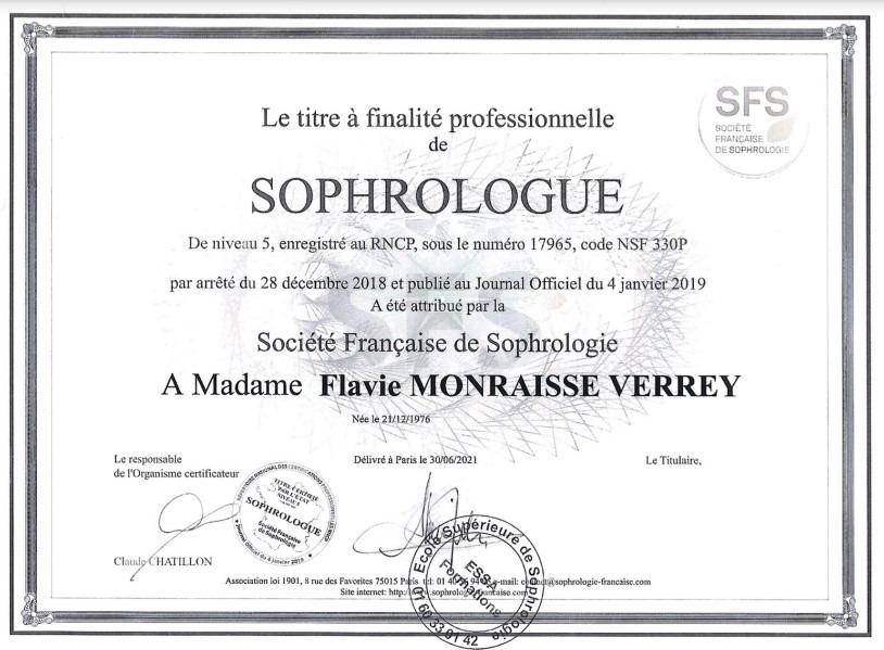 photo diplome Flavie Verrey 