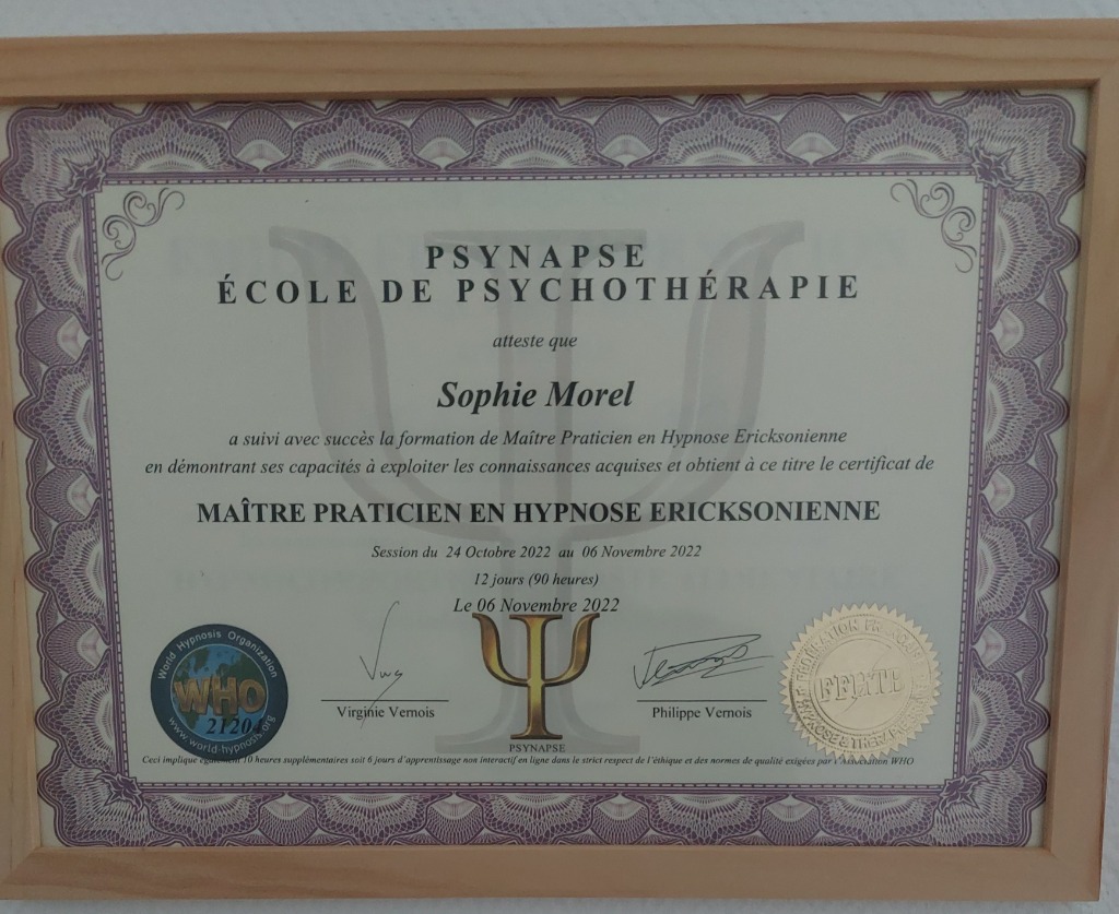 photo diplome Sophie Morel