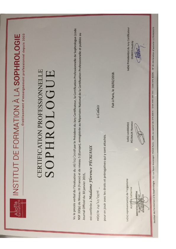 photo diplome Florence Pécriaux