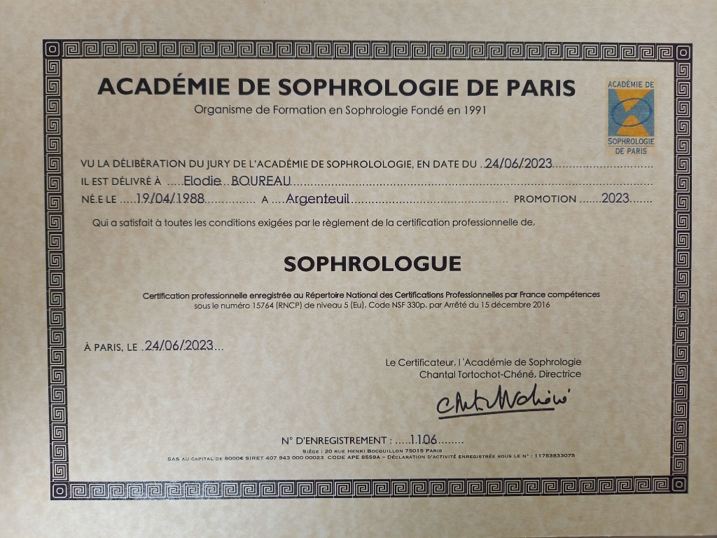 photo diplome Elodie Boureau