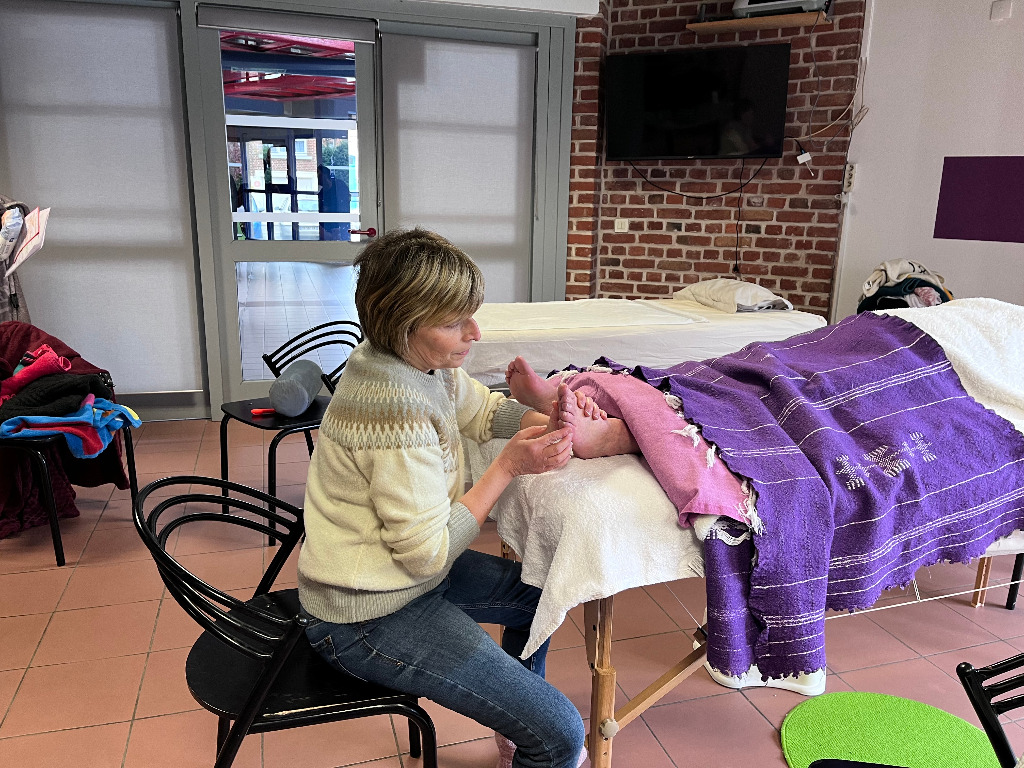 photo seance Catherine Boulanger \ Réflexologue 