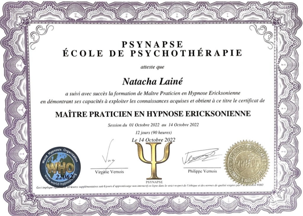 photo diplome Natacha Lainé