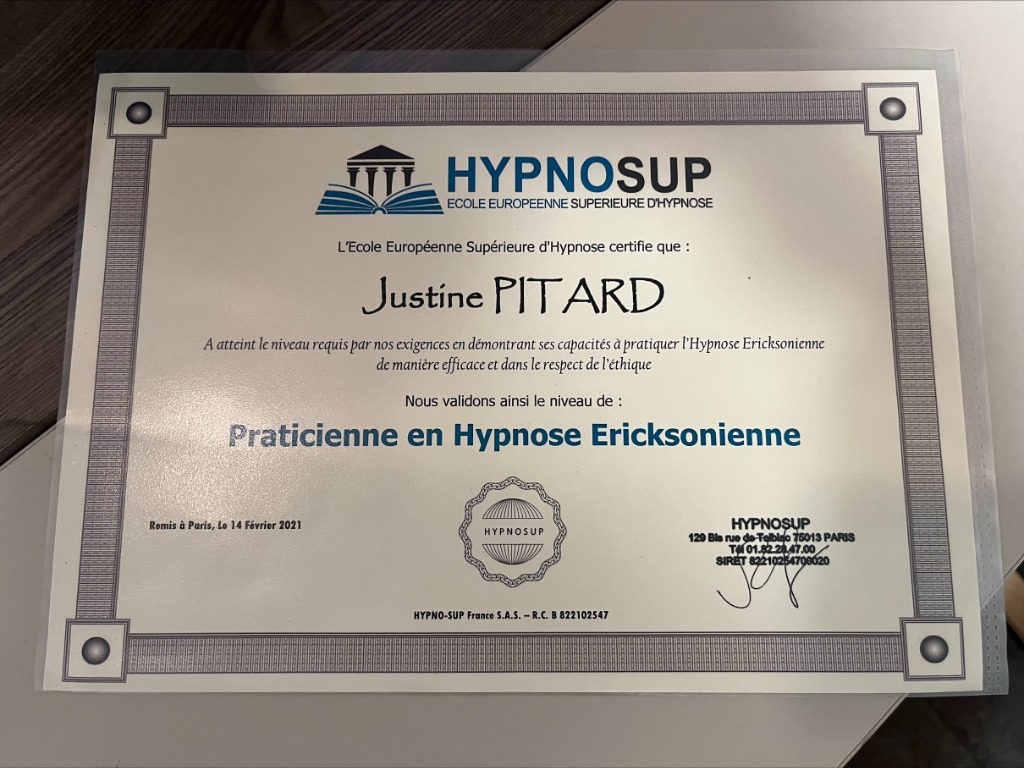 photo diplome Justine Pitard