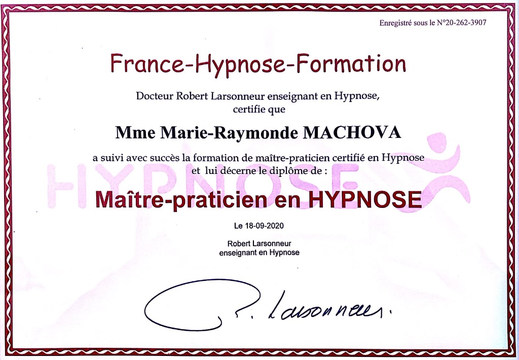 photo diplome Marie Machova