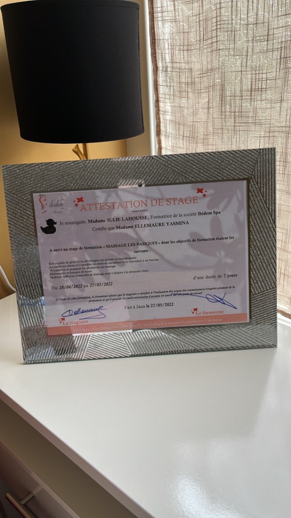 photo diplome L’Eden de Camila