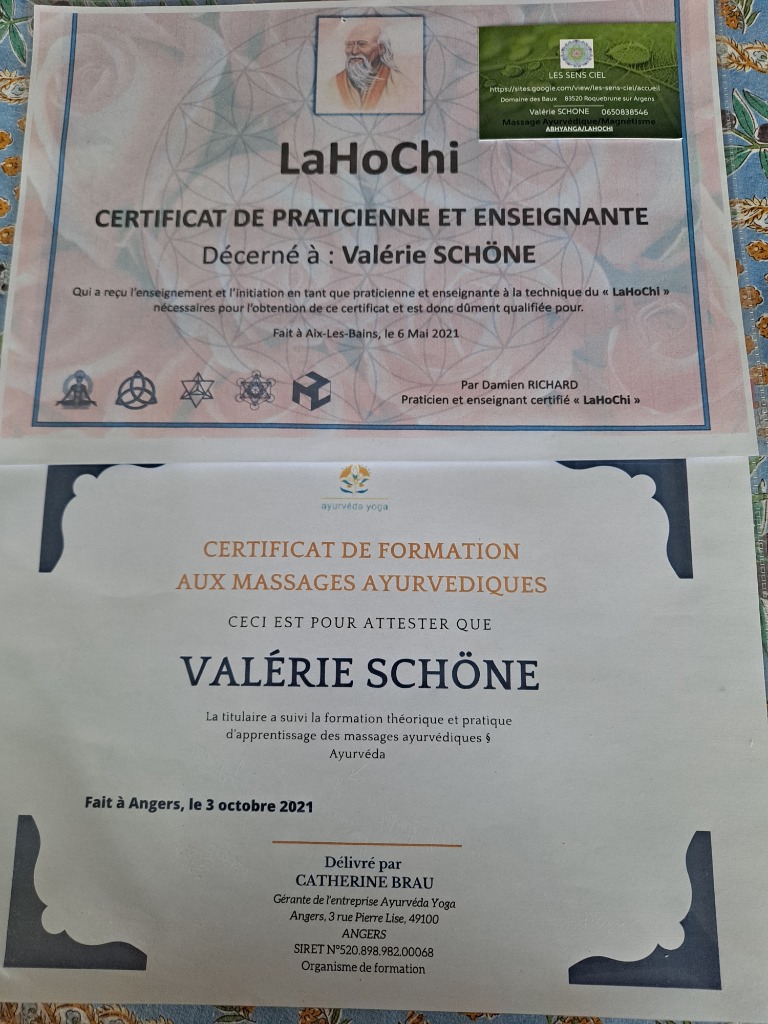 photo diplome Valérie Schone