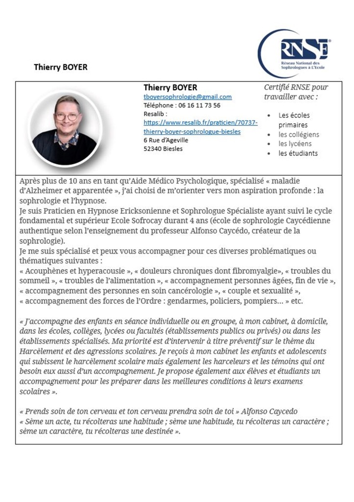 photo seance Thierry BOYER