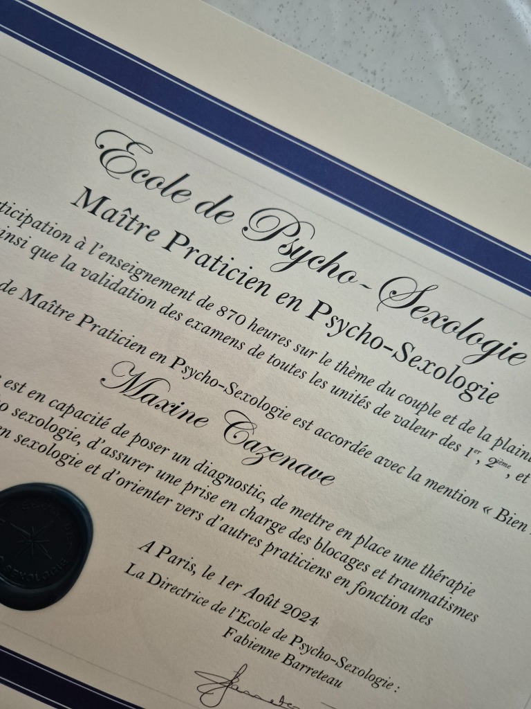 photo diplome CAZENAVE Maxine