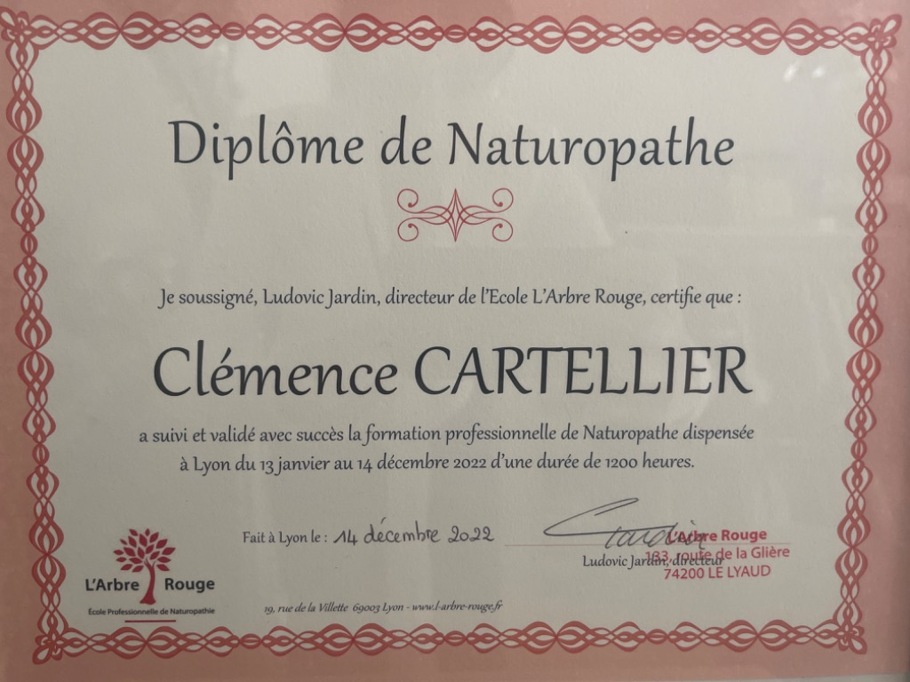 photo diplome Clémence Cartellier