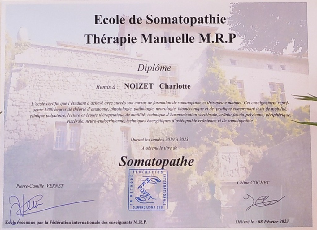 photo diplome Charlotte Noizet