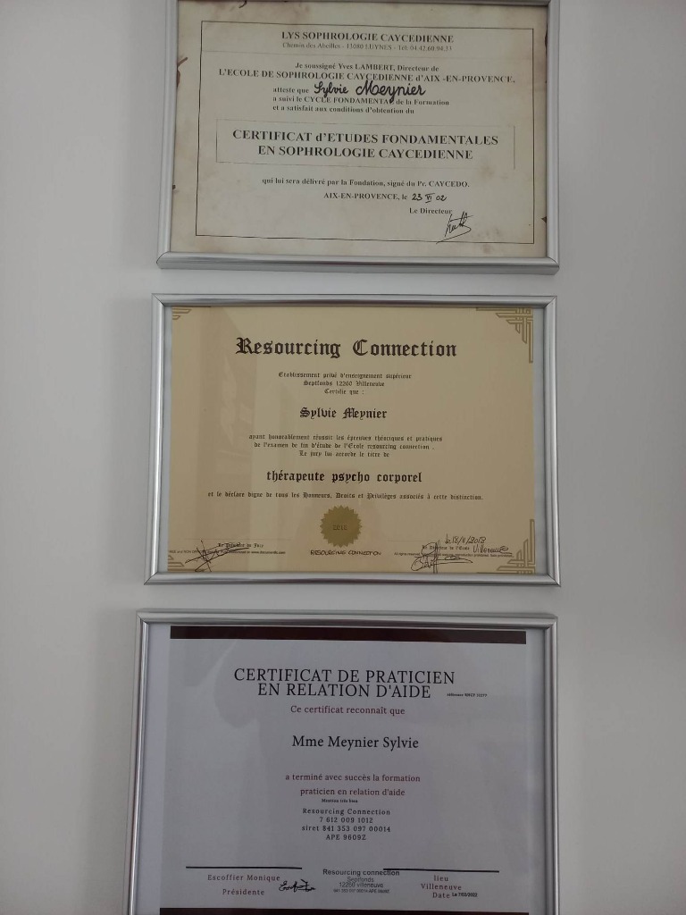 photo diplome Sylvie Meynier