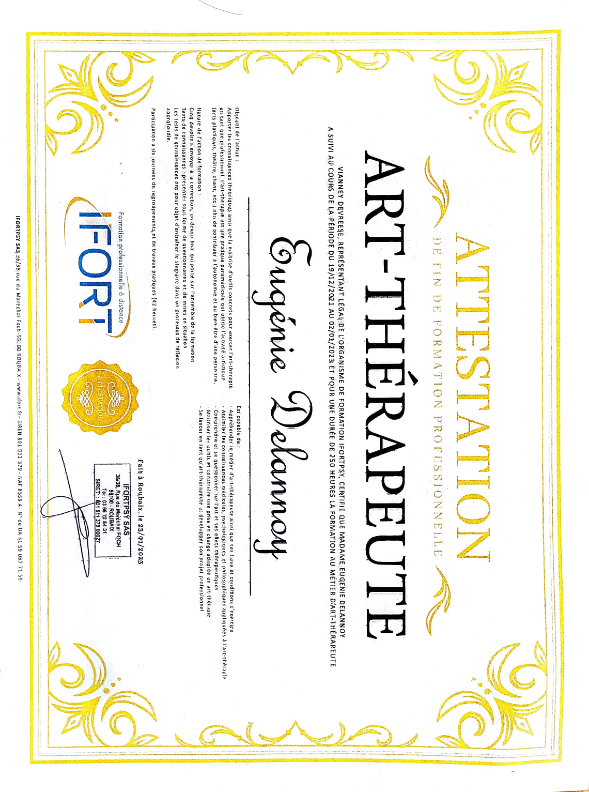 photo diplome Chant et Art de Vivre