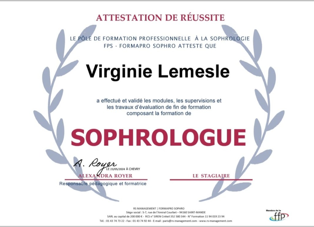 photo diplome Virginie Lemesle