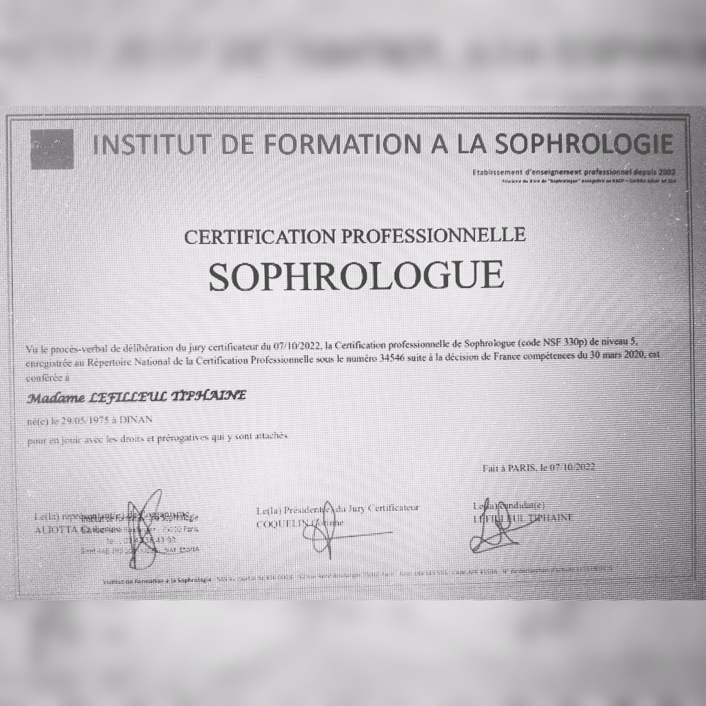 photo diplome Tiphaine lefilleul