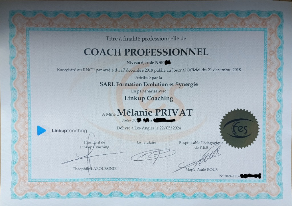 photo diplome Mélanie Privat